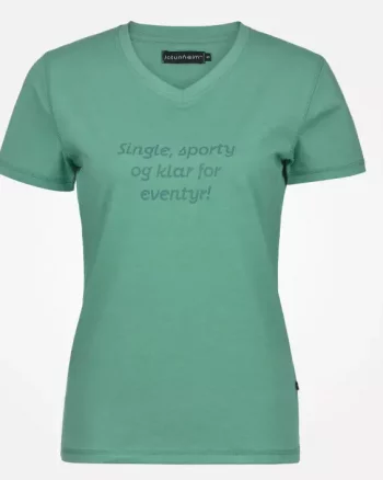 Varde T-shirt m Print Dame "Single/Green Spruce" - Jotunheim