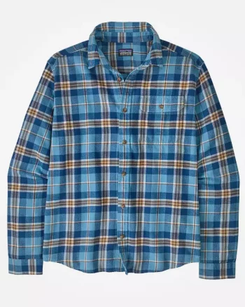 M´s L/S LW Fjord Flannel Shirt "Prime: Shore Blue" - Patagonia