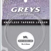 Greys Leader Tapered Leader 9ft 5X 4lb 0,15mm fortom