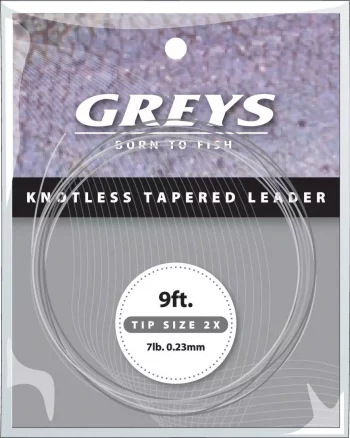 Greys Leader Tapered Leader 9ft 5X 4lb 0,15mm fortom