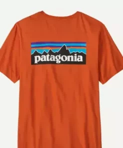 M P-6 Logo T-shirt "Coal Orange" - Patagonia