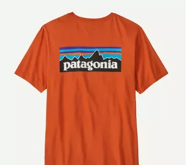 M P-6 Logo T-shirt "Coal Orange" - Patagonia