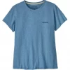 W's P-6 Logo Responsibili-Tee "Shore Blue" - Patagonia