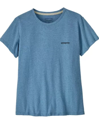 W's P-6 Logo Responsibili-Tee "Shore Blue" - Patagonia