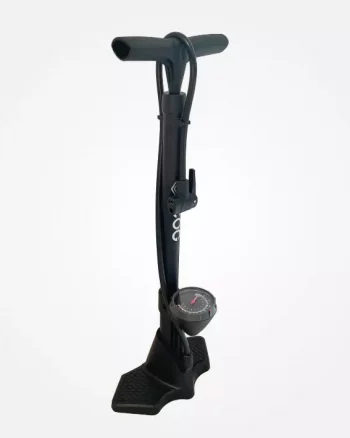 Gulvpumpe i plast med manometer "Black" - COG