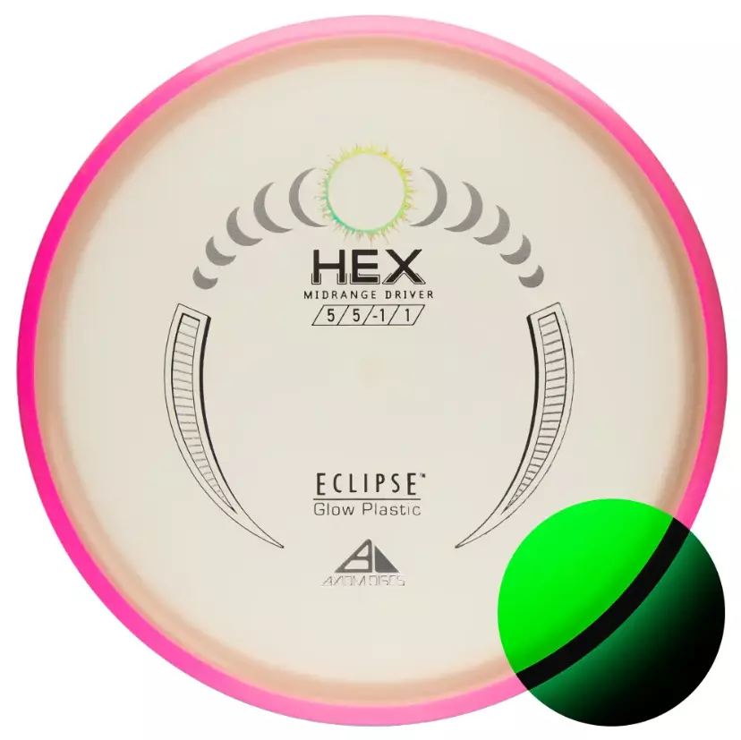 Eclipse Glow Midrange Hex, 176-179g "Assorterte Farger" - Axiom Discs