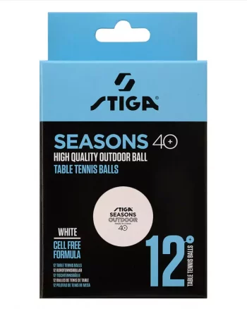 Seasons Outdoor 12-pack ABS "White" - Stiga