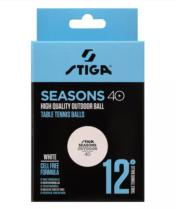 Seasons Outdoor 12-pack ABS "White" - Stiga
