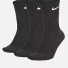 U NK EVERYDAY CSH CRW 3PR 132 "BLACK/WHITE" - Nike