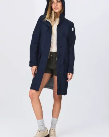 Marthe rain Coat W "Navy" - Les Arcs