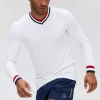Philbert V-Neck M "White" - Les Arcs