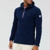 Chase Fleece Grid Zip Neck M "Navy" - Les Arcs