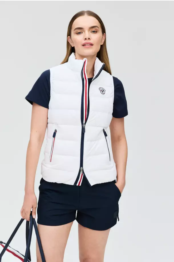 Ariane Light Down Vest W "White" - Les Arcs