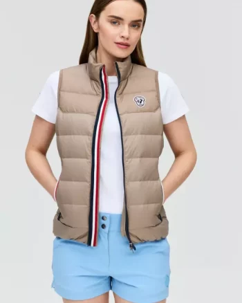 Ariane Light Down Vest W "Brown" - Les Arcs