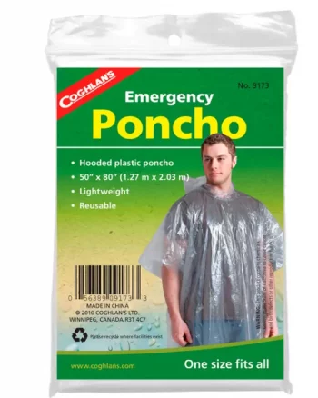 Poncho lettvekt "Clear" One size - Coghlan´s