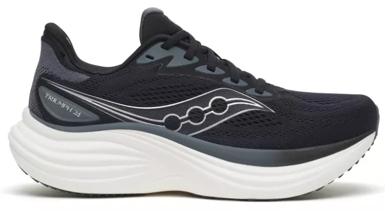W Saucony Triumph 24 "BLACK/SILVER"