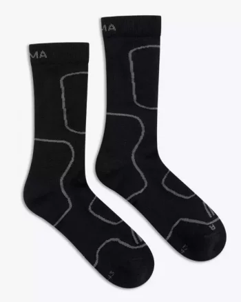 Cross Country Wool Socks "Jet Black" - Aclima