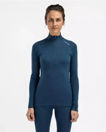 WarmWool Mockneck W´s "Midnight Navy" - Aclima