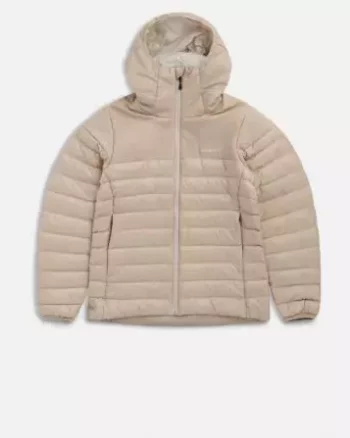 Lom Light Down Hood Jacket Women "Beige" - Bergans
