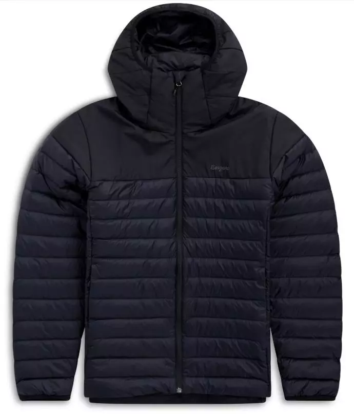 Lom Light Down Hood Jacket Men "Black" - Bergans