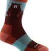 Bear Town W Micro Crew Lightweight Cushion "Burgundy" - Darn Tough