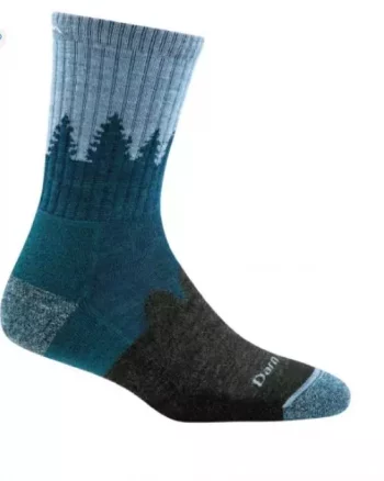 Treeline W Micro Crew Midweight Cushion "Blue" - Darn Tough