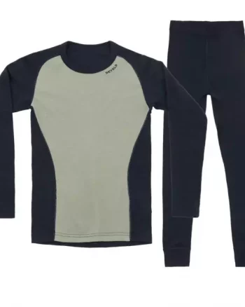 MULTI SPORT MERINO 190 SET KID "INK/FOG" - Devold
