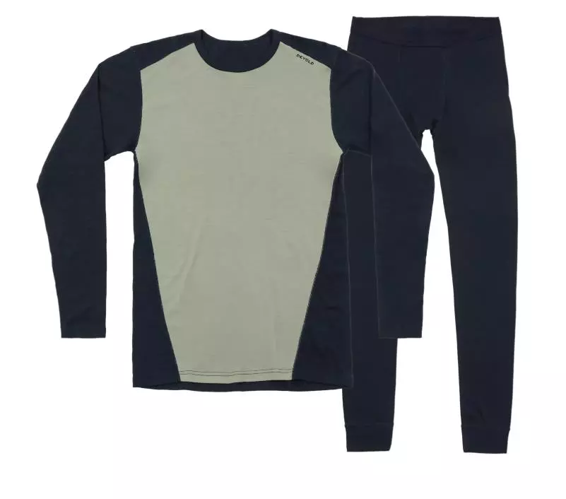 MULTI SPORT MERINO 190 SET MAN "INK/FOG" - Devold