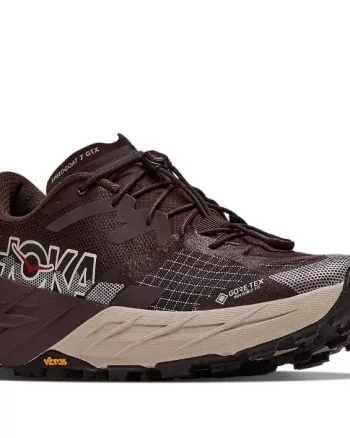 M SPEEDGOAT 7 GTX WIDE "SPICED CHOCOLATE / RIVER ROCK GREY" - Hoka One One