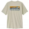 M's Cap Cool Daily Shirt - Boardshort Logo "Dyno White" - Patagonia