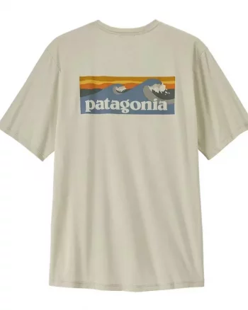 M's Cap Cool Daily Shirt - Boardshort Logo "Dyno White" - Patagonia