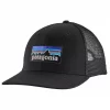 P-6 Logo Trucker Hat One Size "Black" - Patagonia