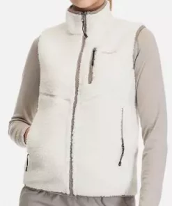 Lunnan Pile Fleece Vest women "vanilla white"- Bergans