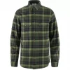 Singi Heavy Flannel Shirt "Black-Deep Forest" - Fjällräven
