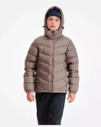 Junior Warm Down Jacket Unisex "Rock Taupe" - Bergans