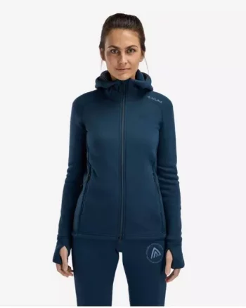 Fleecewool Hooded Jacket W´s "Midnight Navy" - Aclima