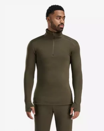 FleeceWool Polo w/ zip M's "Tarmac" - Aclima