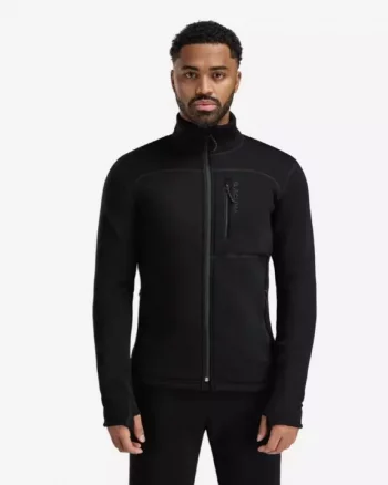 FleeceWool Jacket M's "Jet Black" - Aclima