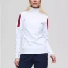 Rosalie Zip neck W "white" - Les Arcs