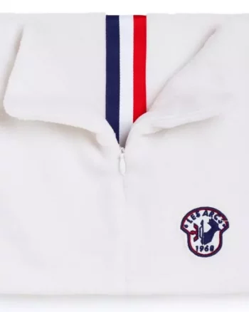Camille Limited zip neckwarmer "hvit" - Les arcs