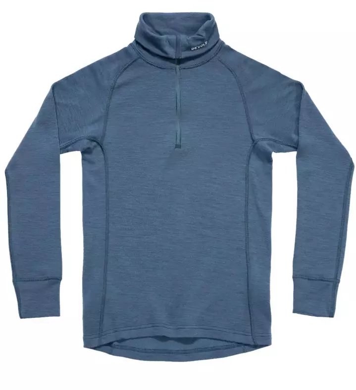 DUO ACTIVE MERINO 205 Z.NECK MAN "BERRY" - Devold