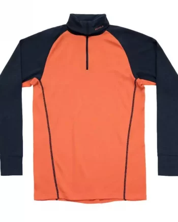 DUO ACTIVE MERINO 205 Z.NECK MAN "BRICK" - Devold