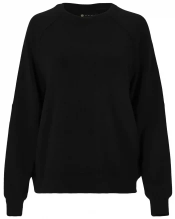 Jacey W Crew Neck "Black" - Athlecia