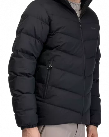 Garmo Down Hood Jacket Men "Black" - Bergans