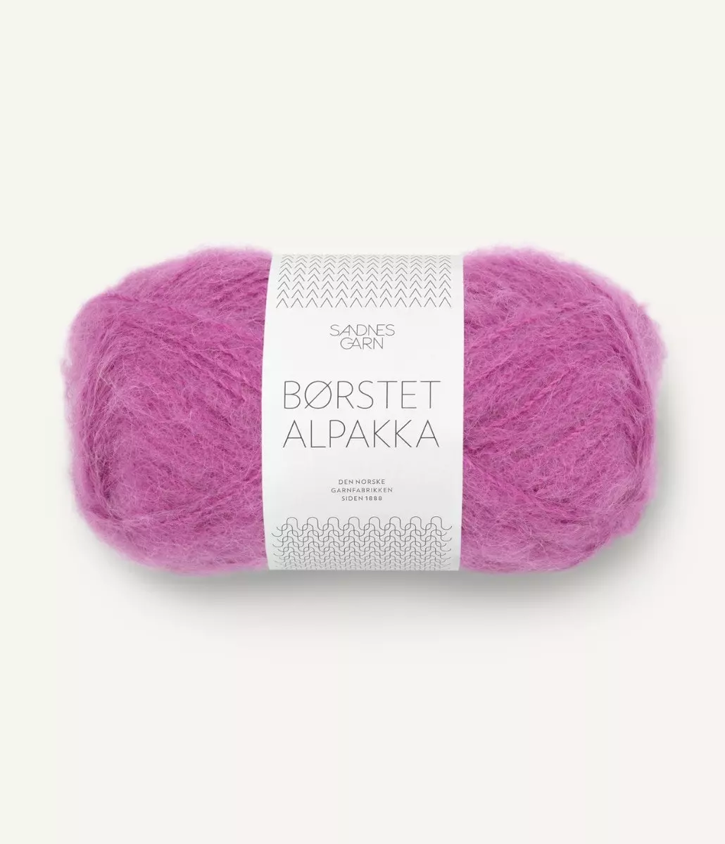 BØRSTET ALPAKKA 4628 Magenta