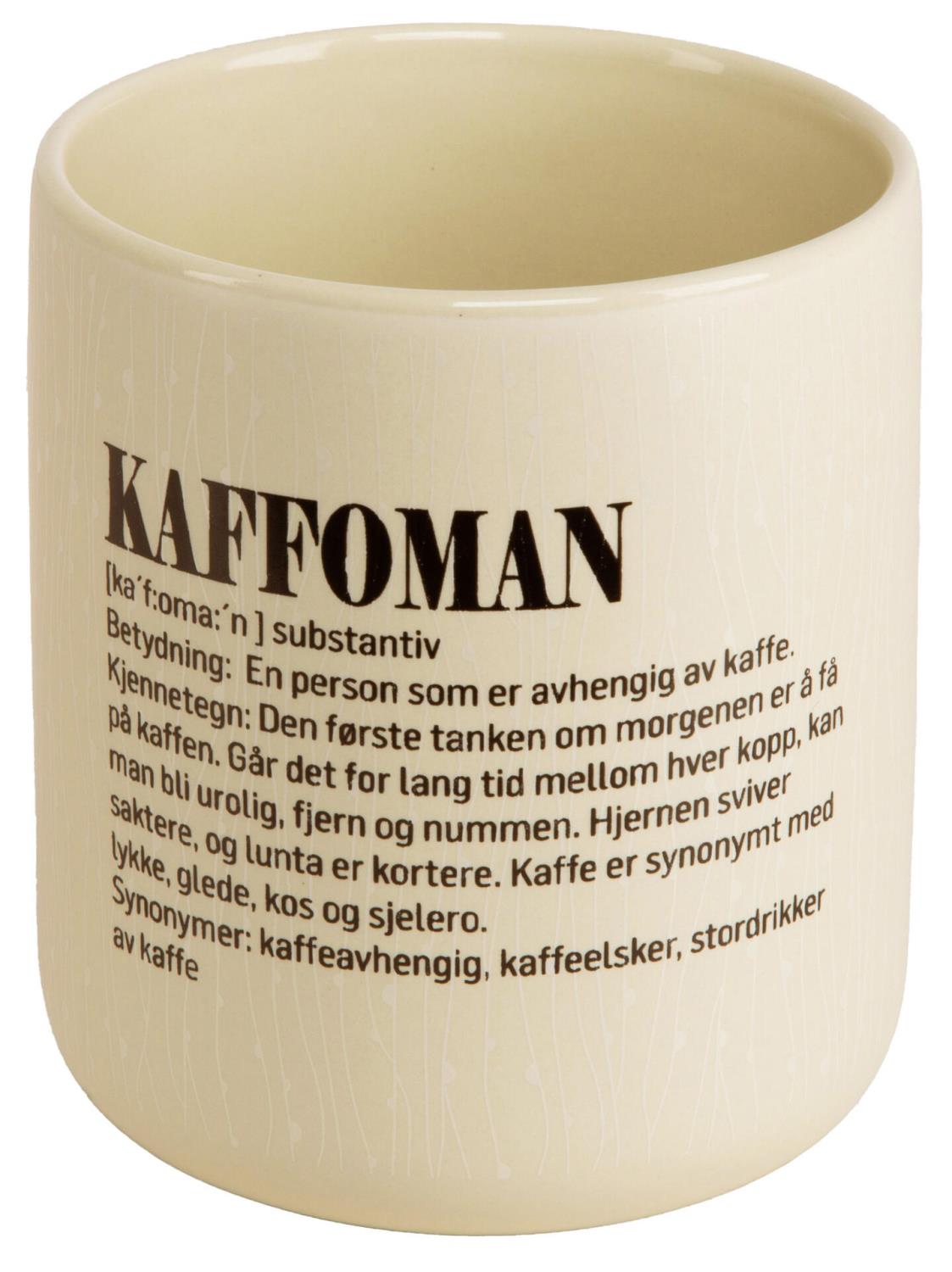 KRUS Definisjon hvit m/sort Kaffoman