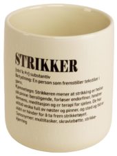 KRUS Definisjon hvit m/sort Strikker