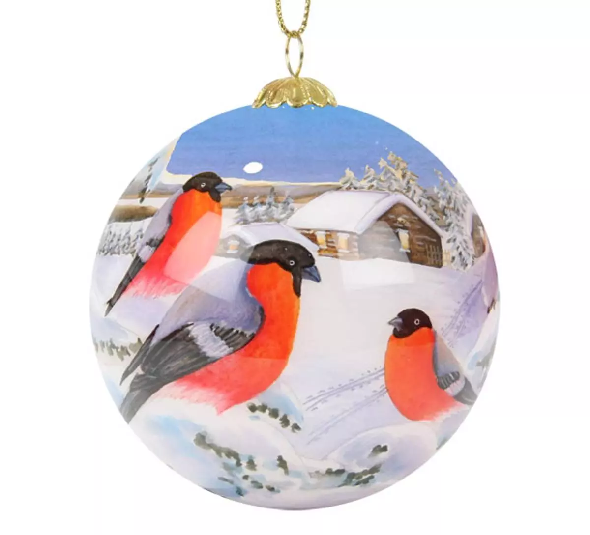 JULEKULE Håndmalt Tre dompapper