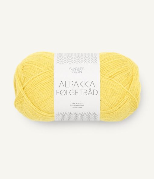 ALPAKKA FØLGETRÅD  9004 Lemon