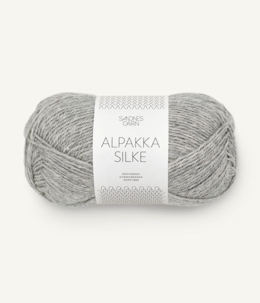 ALPAKKA/SILKE  1042 Lys gråmelert